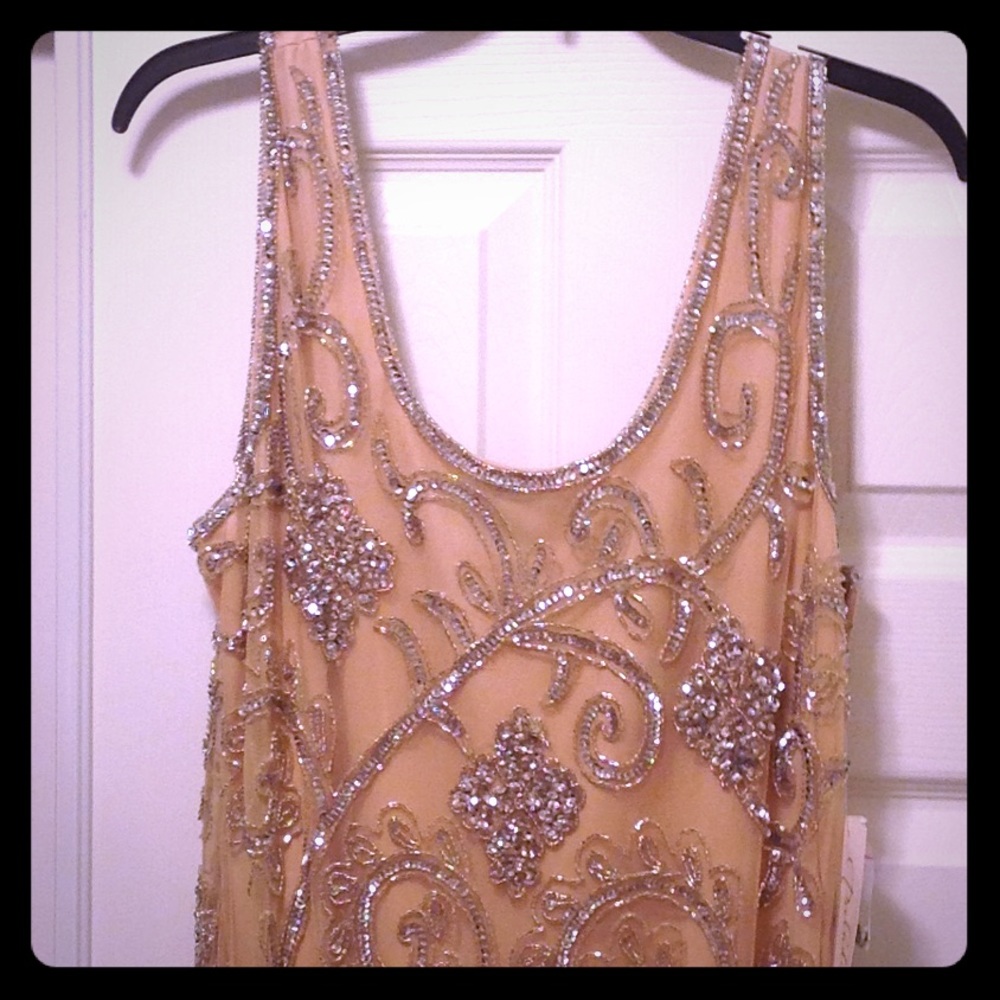 Sequined cocktail dress